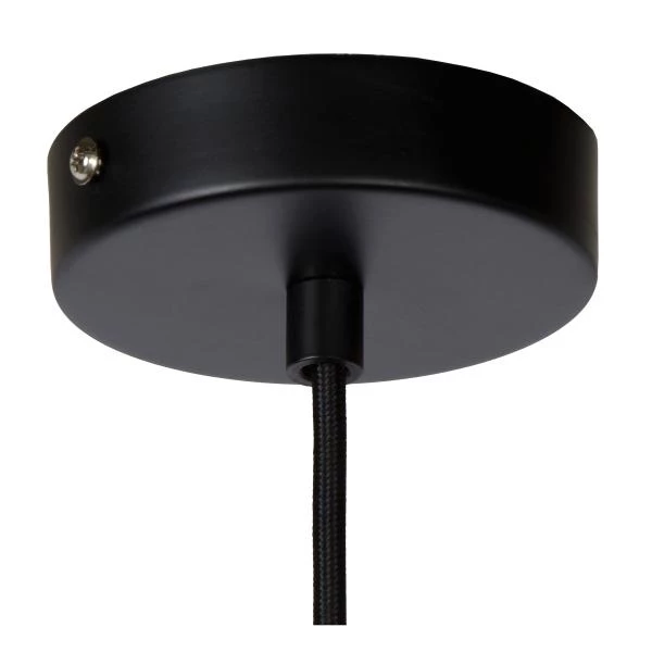 Lucide COOPER - Pendant light - Ø 30 cm - 1xE27 - Black - detail 1